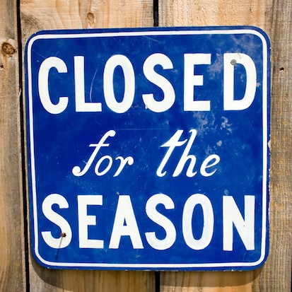 Seasonal Closings along the Trail *updated*
